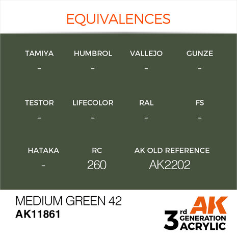 AK-11861 MEDIUM GREEN 42 17 ML