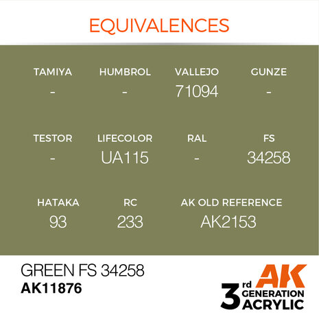 AK-11876 GREEN FS 34258 17 ML