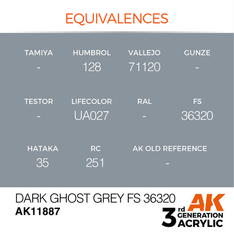 AK-11887 DARK GHOST GREY FS 36320 17 ML