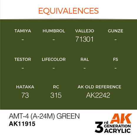 AK-11915 AMT-4 (A-24M) GREEN 17 ML