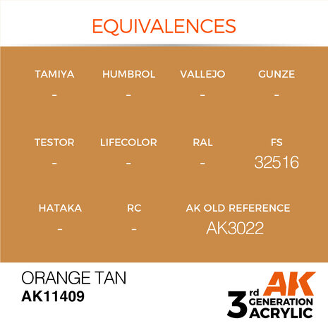 AK-11409 ORANGE TAN 17 ML