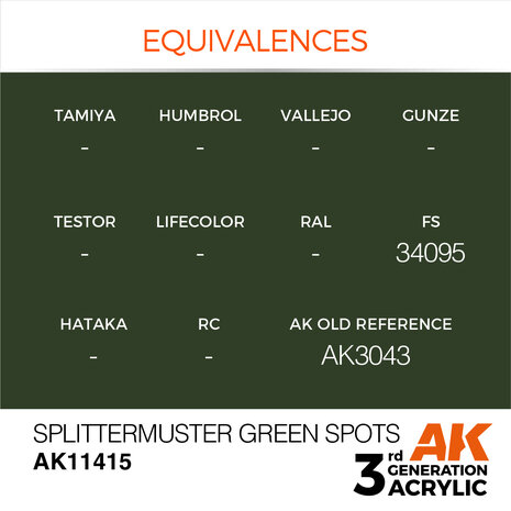 AK-11415 SPLITTERMUSTER GREEN 17 ML