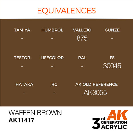 AK-11417 WAFFEN BROWN 17 ML