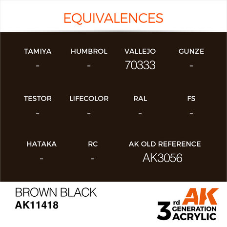 AK-11418 BROWN BLACK 17 ML