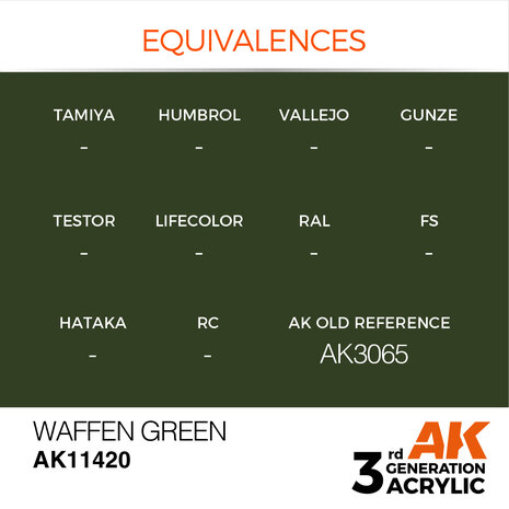 AK-11420 WAFFEN GREEN 17 ML