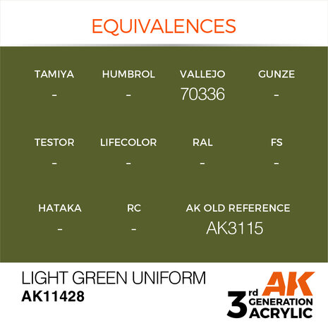 AK-11428 LIGHT GREEN UNIFORM 17 ML