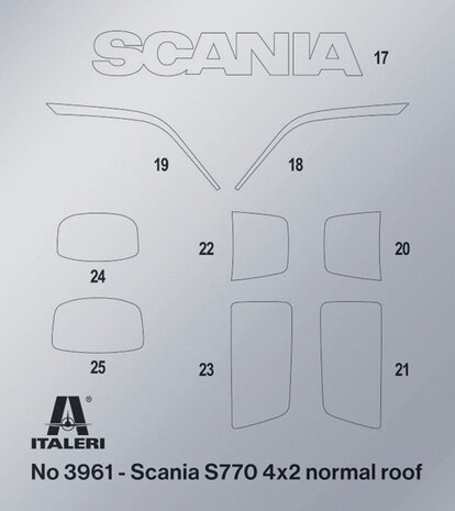 ITALERI 3965 SCANIA 770 S V8 " WHITE CAB" 1/24