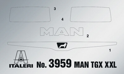 ITALERI 3959 MAN TGX 18.500 XXL 1/24