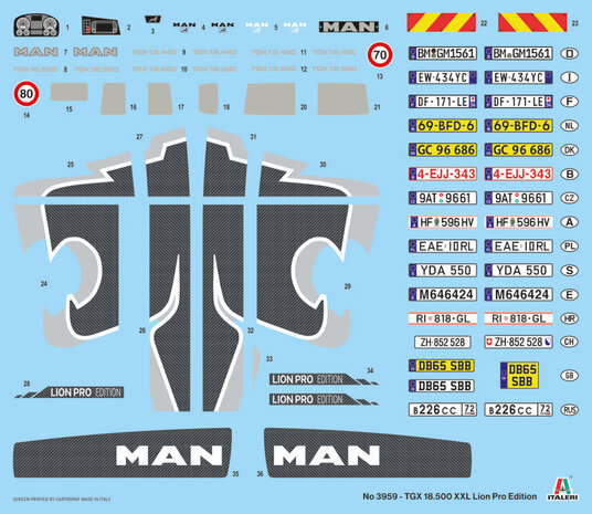 ITALERI 3959 MAN TGX 18.500 XXL 1/24