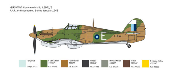 ITALERI 2828 HURRICANE Mk.IIC 1/48