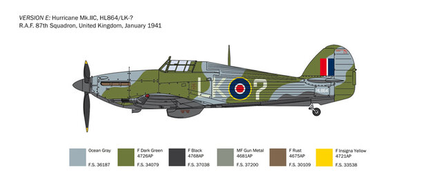 ITALERI 2828 HURRICANE Mk.IIC 1/48