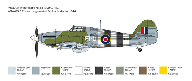 ITALERI 2828 HURRICANE Mk.IIC 1/48