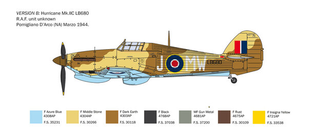 ITALERI 2828 HURRICANE Mk.IIC 1/48