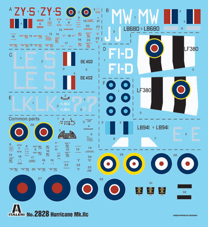 ITALERI 2828 HURRICANE Mk.IIC 1/48