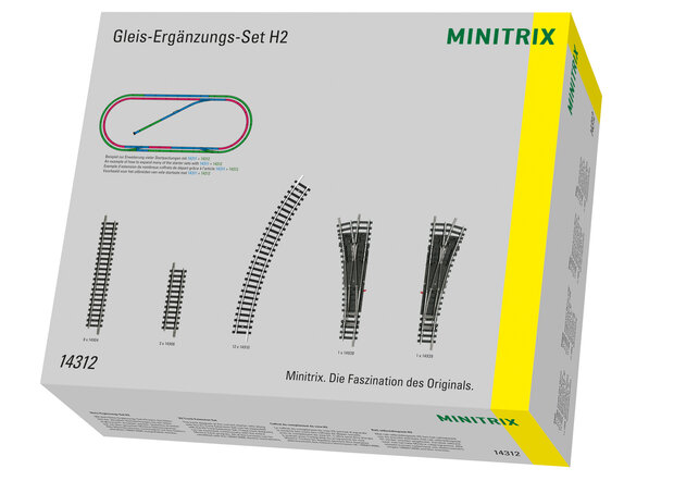 MINITRIX 14312 RAIL-UITBREIDINGSSET H2 N