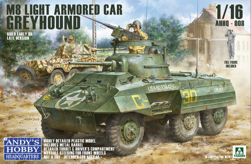 ANDY’S HOBBY HQ 008 M8 LIGHT ARMORED CAR GREYHOUND 1/16