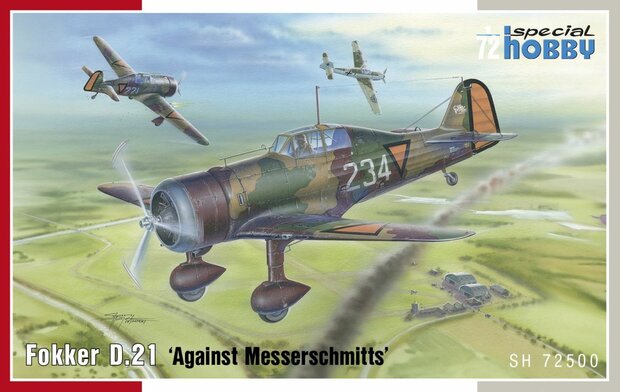 SPECIAL HOBBY SH72500 FOKKER D.21 ‘AGAINST MESSERSCHMITTS’ 1/72