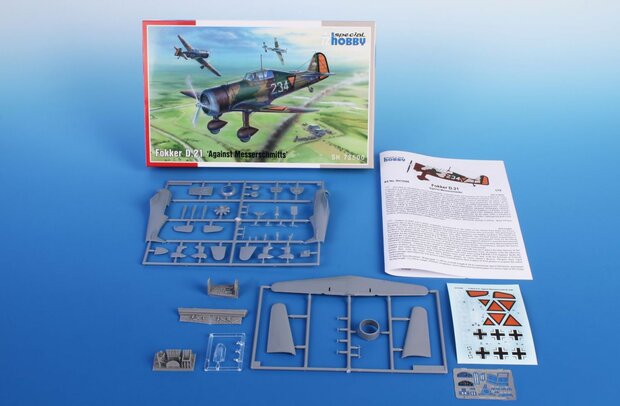 SPECIAL HOBBY SH72500 FOKKER D.21 ‘AGAINST MESSERSCHMITTS’ 1/72