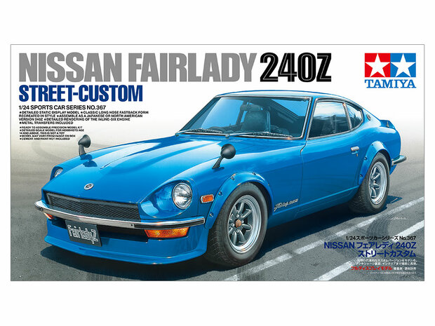 TAMIYA 24367 NISSAN FAIRLADY 240Z STREET-CUSTOM 1/24