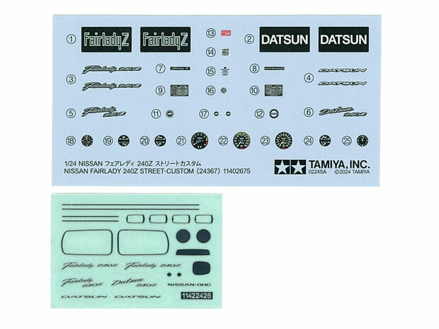 TAMIYA 24367 NISSAN FAIRLADY 240Z STREET-CUSTOM 1/24