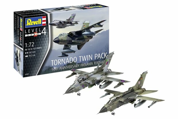 REVELL 03801 TORNADO TWIN PACK 50TH ANNIVERSARY 1/72