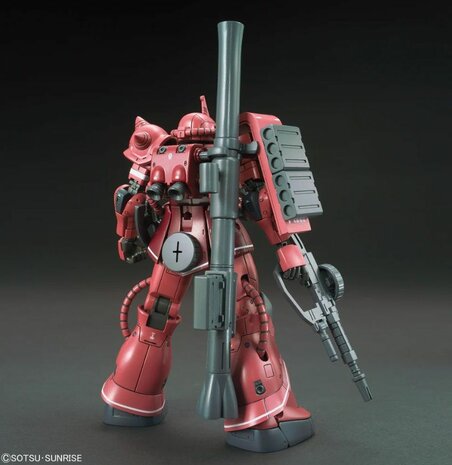 BANDAI 5057656 HG MS-06S ZAKU II (RED COMET VER.) PRICIPALITY OF ZEON CHAR AZNABLE'S MOBILE SUIT 1/144