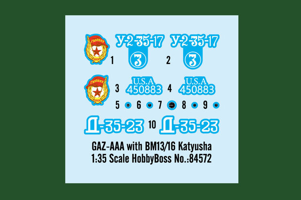 HOBBYBOSS 84572 GAZ-AAA WITH BM13/16 KATYUSHA 1/35