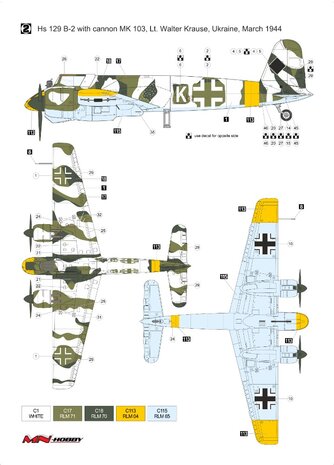 MN-HOBBY 48MN002 HENSCHEL HS 129B-2 1/48