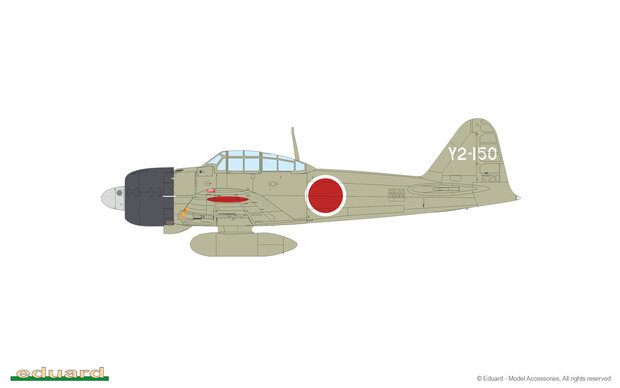 EDUARD 82214 A6M3 ZERO TYPE 22 1/48