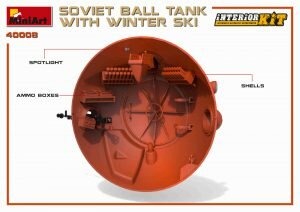 MINIART 40008 SOVIET BALL TANK WITH WINTER SKI 1/35