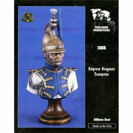 VERLINDEN PRODUCTIONS 1866 EMPRESS DRAGOONS TRUMPETER 200MM BUST