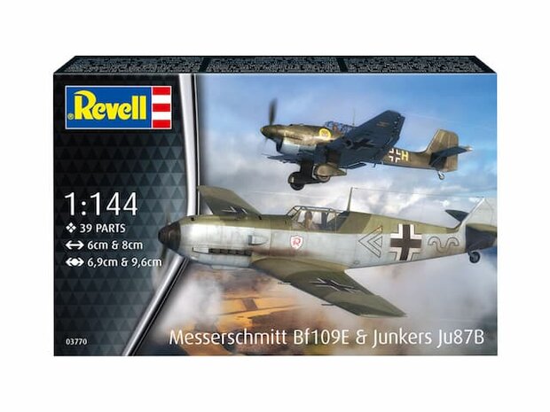 REVELL 03770 MESSERSCHMITT BF109E & JUNKERS JU87B 1/144