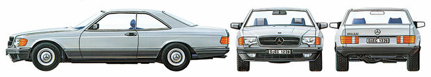 TAMIYA 24029 MERCEDES-BENZ 500 SEC 1/24 