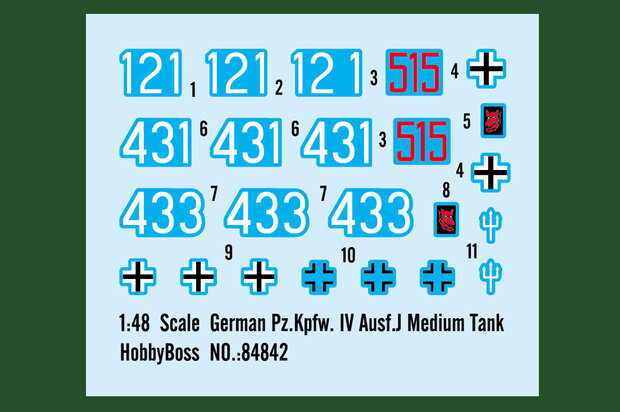 HOBBY BOSS 84842 GERMAN PZ.KPFW. IV AUSF.J MEDIUM TANK 1/48