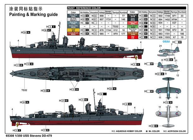 I LOVE KIT 65308 USS STEVENS DD-479 1/350