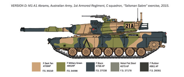ITALERI 35108 M1A1 ABRAMS 1/35