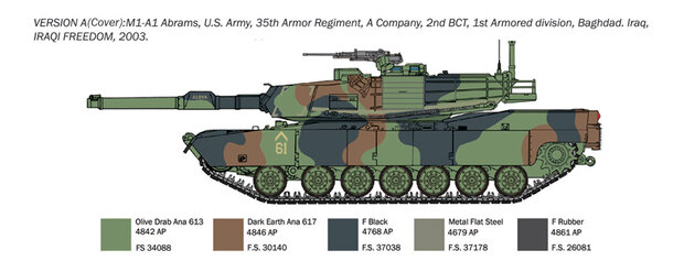 ITALERI 35108 M1A1 ABRAMS 1/35