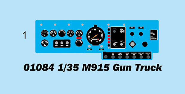 TRUMPETER 01084 M915 GUN TRUCK 1/35