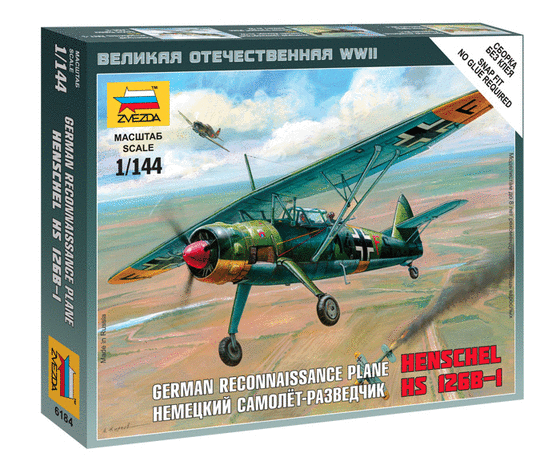 ZVEZDA 6184 HENSCHEL HS 126B-1 1/144