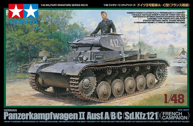 TAMIYA 32570 PANZERKAMPFWAGEN II AUSF. A/B/C FRANS 1/48