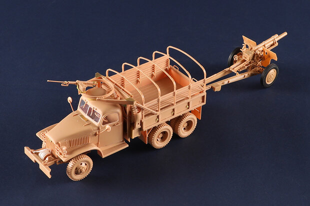 I LOVE KIT 63567 USA TRUCK CCKW-352 MACHINE GUN w. M2A1 105mm Howitzer 1/35