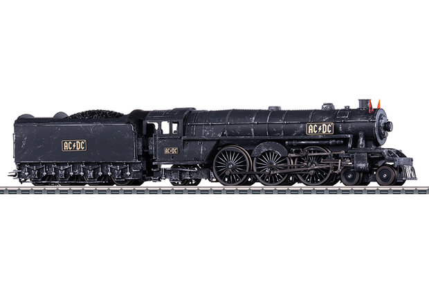 MARKLIN 39966 AC/DC STOOMLOCOMOTIEF MET SLEEPTENDER "BLACK ICE" H0