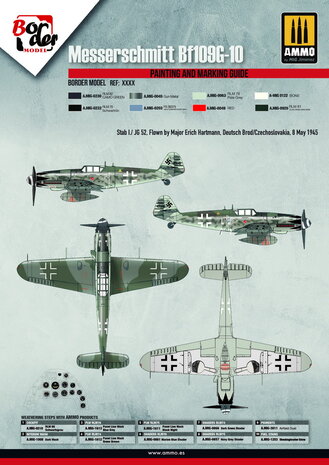 BORDER BF-013 BF109 G-10 W/WGR.21 & FULL ENGINE AND WEAPON INTERIOR 1/35