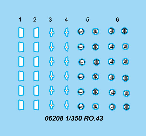 TRUMPETER 06208 VLIEGTUIG Ro.43 1/350