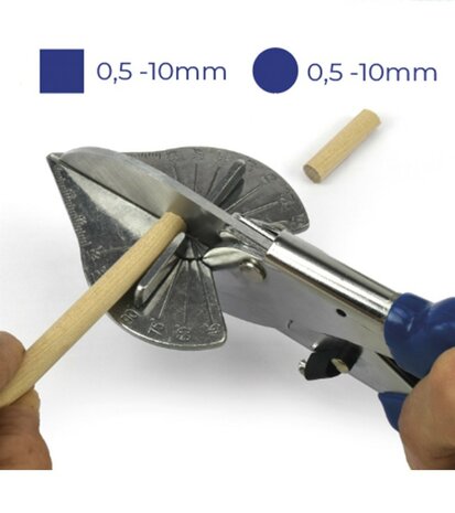 ARTESANIA LATINA 27010 VERSTEKSNIJDER MET MEERDERE HOEKEN EN 2 BLADEN