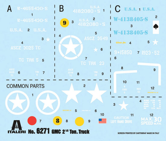 ITALERI 6271 WWII U.S. GMC 2 1/2 T 6X6 TRUCK 1/35   