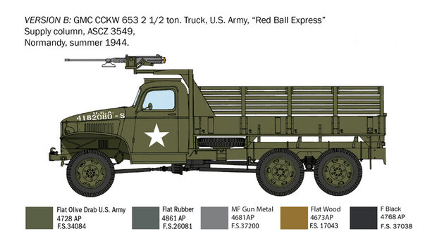 ITALERI 6271 WWII U.S. GMC 2 1/2 T 6X6 TRUCK 1/35   