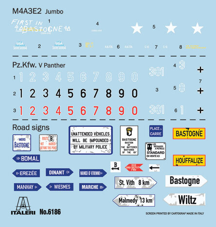 ITALERI 6186 WWII 80 YEARS BATTLE FIELD BASTOGNE SIEGE 1/72