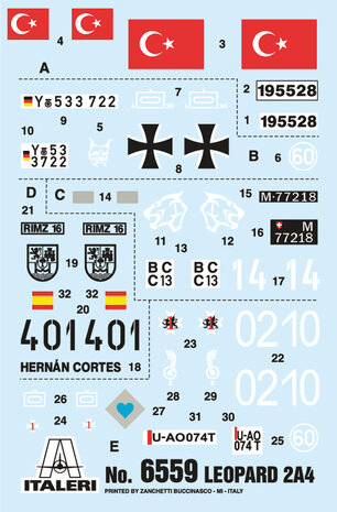 ITALERI 6559 GERMAN TANK (LEOPARD 2A4) 1/35