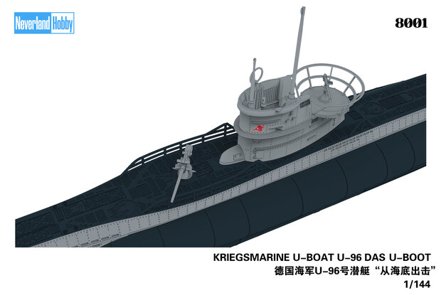NEVERLAND HOBBY 8001 WWII GERMAN KRIEGSMARINE U-BOAT U-96 DAS BOOT 1/144 